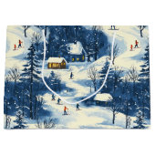 Winter Wonderland Große Geschenktüte (Vorderseite)