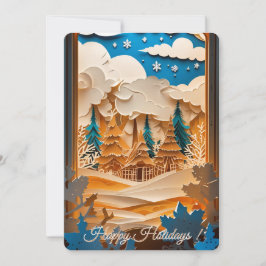 Winter Wonderland Gruß Feiertagskarte