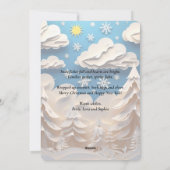 Winter Wonderland Gruß Feiertagskarte (Rückseite)