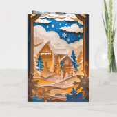 Winter Wonderland Gruß Karte (Rückseite)