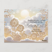 Winter Wonderland Gruß Postkarte (Rückseite)