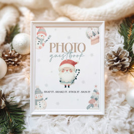 Winter Wonderland Guest Book Table Sign Poster