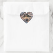 Winter Wonderland Herz-Aufkleber (Tasche)