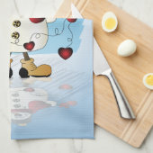 Winter Wonderland Herzensschneemann Handtuch (Viertel Falte)