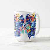 Winter Wonderland: Hirschfarbendesign Kaffeetasse (VorderseiteRechts)