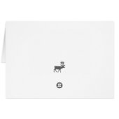 Winter Wonderland Holiday Grußkarte - Magenta (Rückseite Horizontal)