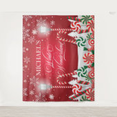 Winter Wonderland holidays christmas banner Wandteppich (Vorderseite)