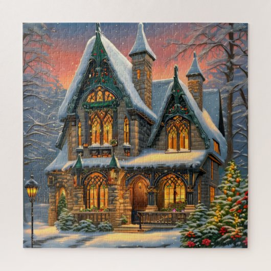 Winter Wonderland House Puzzle (Vertikal)