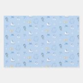 Winter Wonderland Ice Abbildung Skate Eis Skate Bl Geschenkpapier Set (Vorderseite 3)