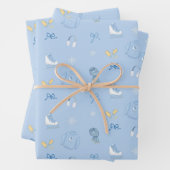 Winter Wonderland Ice Abbildung Skate Eis Skate Bl Geschenkpapier Set (Beispiel)