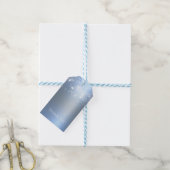 Winter Wonderland Icy Blue Silver Funkellichter Geschenkanhänger (Mit Garn)