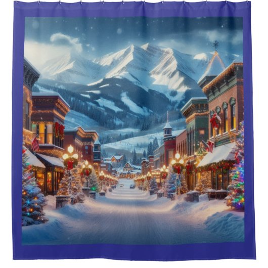 Winter Wonderland in Crested Butte, Colorado Duschvorhang (Vorderseite)