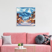 Winter Wonderland in Crested Butte, Colorado Leinwanddruck (Insitu (Wohnzimmer))