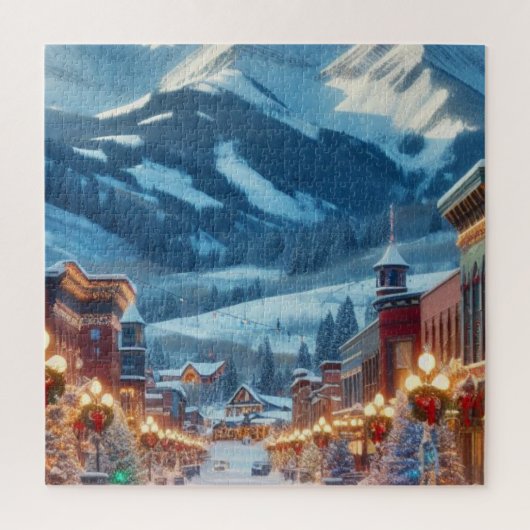 Winter Wonderland in Crested Butte, Colorado Puzzle (Vertikal)