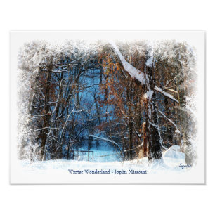 Winter Wonderland in Joplin Missouri Fotodruck