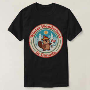 Winter Wonderland in Kanada Kunst T-Shirt