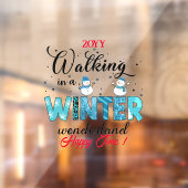 Winter Wonderland individuell gestalten Fensteraufkleber (Blatt 2)