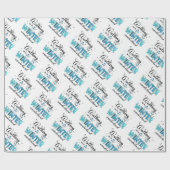 Winter Wonderland individuell gestalten Geschenkpapier (Flach)