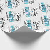 Winter Wonderland individuell gestalten Geschenkpapier (Ecke)