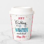 Winter Wonderland individuell gestalten Pappbecher (Vorderseite)