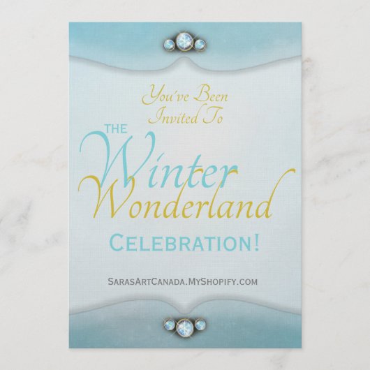 Winter Wonderland Invitation Einladung (Vorderseite)