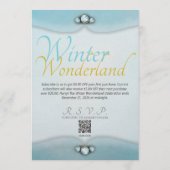 Winter Wonderland Invitation Einladung (Rückseite)