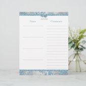 Winter Wonderland, Joined Hearts Guest Book (Stehend Vorderseite)