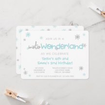 Winter Wonderland Joint Birthday Party, jedes Alte