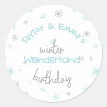 Winter Wonderland Joint Birthday Party, jedes Alte