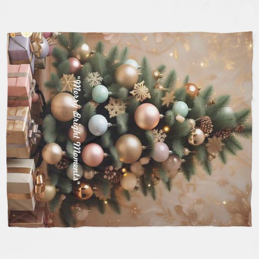 "Winter Wonderland Joy" Fleecedecke (Vorderseite (Horizontal))