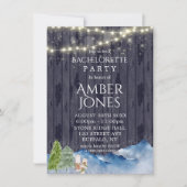 Winter Wonderland | Junggeselinnen-Abschied Wasser Einladung (Vorderseite)