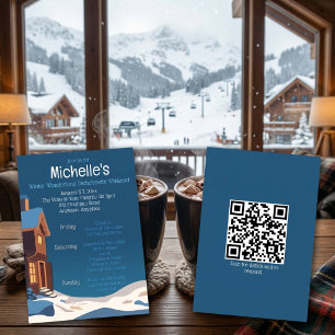 Winter Wonderland Junggesellinnen-Abschieds-Wochen Einladung