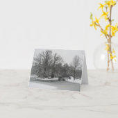 Winter Wonderland Karte (Gelbe Blume)