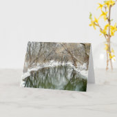 Winter Wonderland Karte (Gelbe Blume)