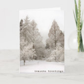 Winter Wonderland Karten Frohen Festtage Karten (Vorderseite)