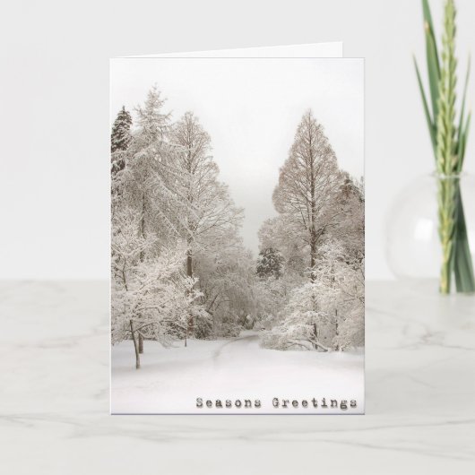 Winter Wonderland Karten Frohen Festtage Karten (Vorderseite)