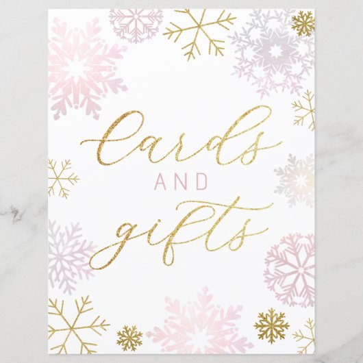 Winter Wonderland Karten und Geschenke Zeichen - R (Vorderseite)