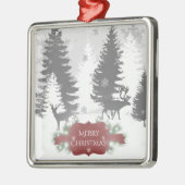 Winter Wonderland Keramik Ornament - Rot (Links)