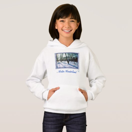'Winter Wonderland' Kids Hoodie Sweatshirt (Vorne ganz)