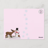 Winter Wonderland Kids Tree Swing Postkarte (Rückseite)