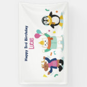 Winter Wonderland Kindergeburtstag Party Banner (Vertikal)