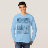 Winter Wonderland - Kunstlicht Blau T-Shirt (Vorne ganz)