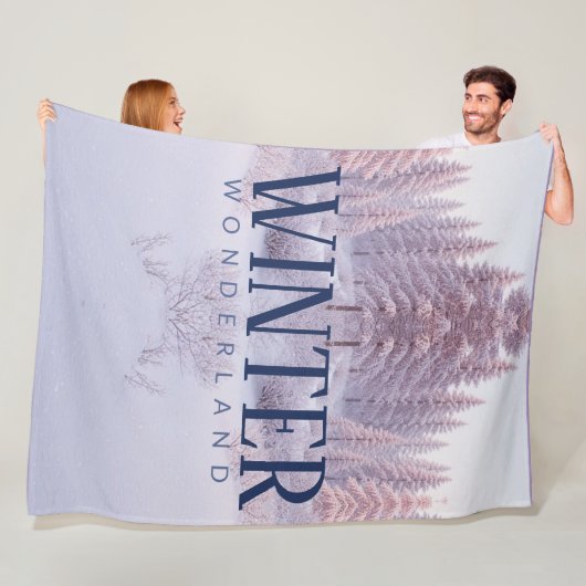 Winter Wonderland Kuschel-Fleece-Decke Fleecedecke (Beispiel)