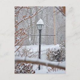 Winter Wonderland - Lampenpost Postkarte
