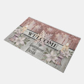 Winter Wonderland Landhaus Fußmatte (Schrägansicht)