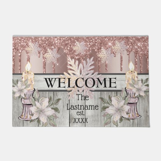 Winter Wonderland Landhaus Fußmatte (Vorderseite)