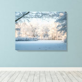 Winter Wonderland Landschaft Foto Canvas Print Leinwanddruck (Insitu (Holzboden))