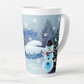 Winter Wonderland Latte Tasse (Rechte Ecke)