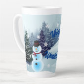 Winter Wonderland Latte Tasse (Linke Ecke)