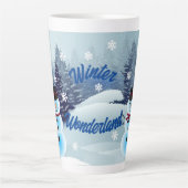 Winter Wonderland Latte Tasse (Vorderseite)
